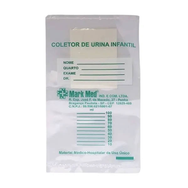 Coletor De Urina Infantil Feminino 10 Unidades - Medk