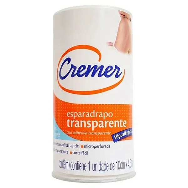 Esparadrapo Transpore 10 X 4,5m - Cremer