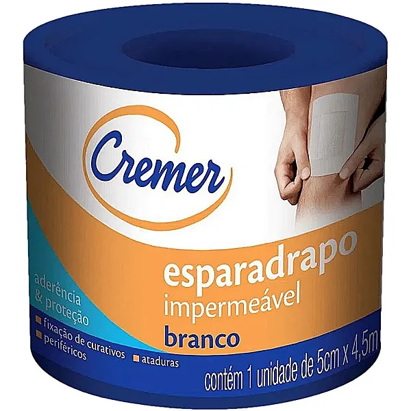 Esparadrapo 5 X 4,5m Impermeavel Branco - Cremer