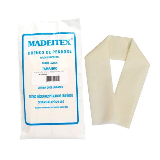 Dreno Penrose N° 3 Esteril Sem Gaze - Madeitex