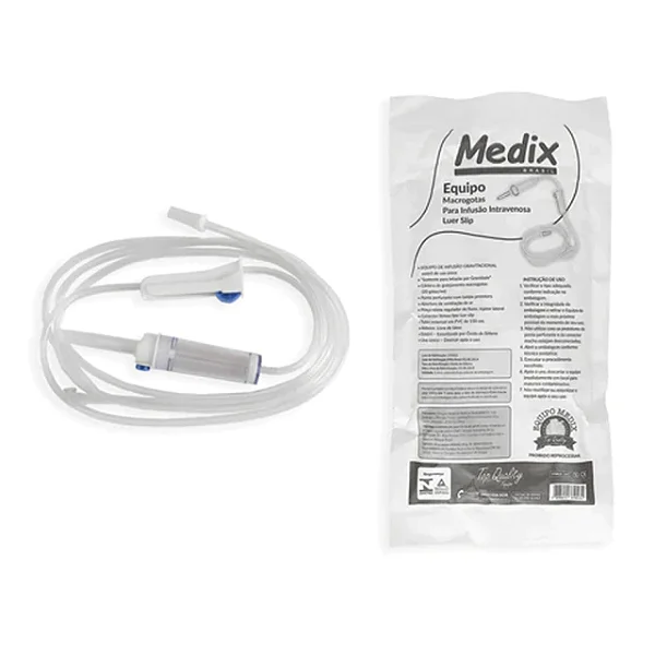 Equipo Macro Luer Slip Com Injeção Lateral Air Pgc - Medix