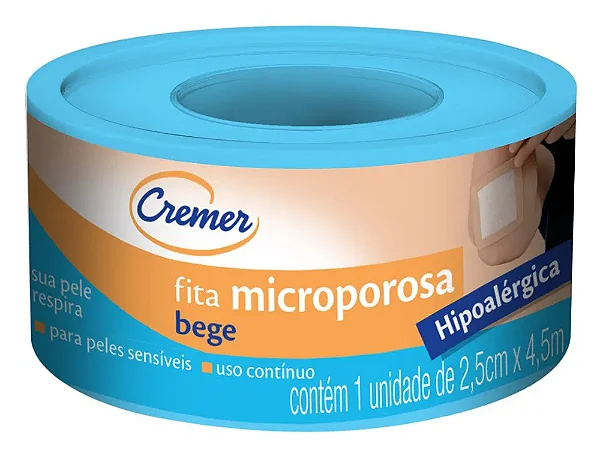 Fita Micropore Bege 2,5 X 4,5m - Cremer