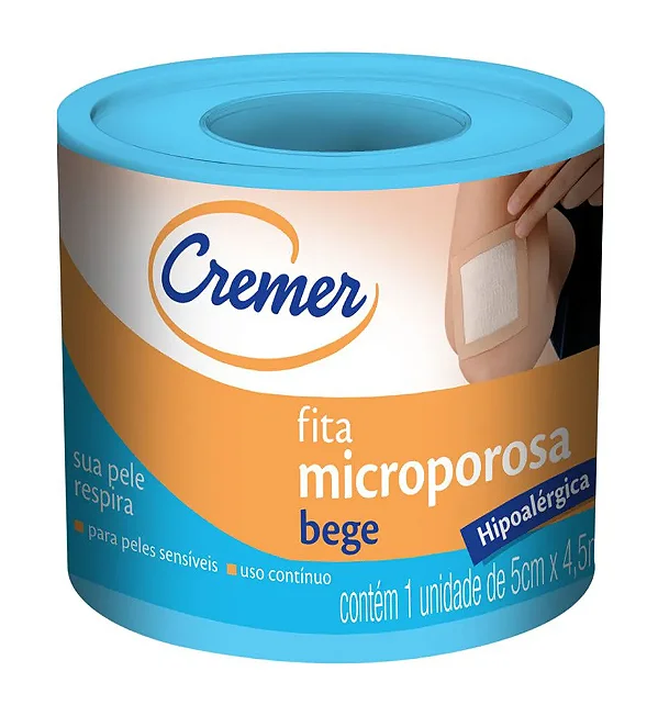 Fita Micropore Bege 5 X 4m - Cremer