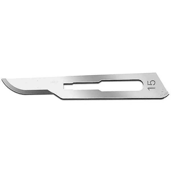 Lamina Bisturi N°15 Aço Carbono - Sterilance