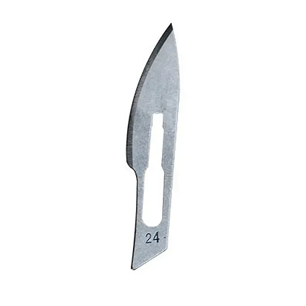 Lamina Bisturi N° 24 Aço Carbono - Sterilance