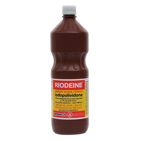Antisséptico Riodeine Dermo Suave Tópico 1l - Rioquímica