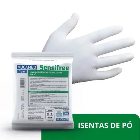 Luva Cirúrgica 6,5 Sem Pó Sensifree - Mucambo