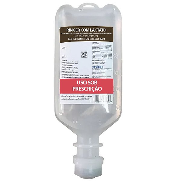 Soro Ringer Com Lactato 500ml Sf - Equiplex