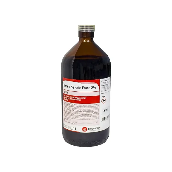 Tintura De Iodo 2% 1l - Rioquimica