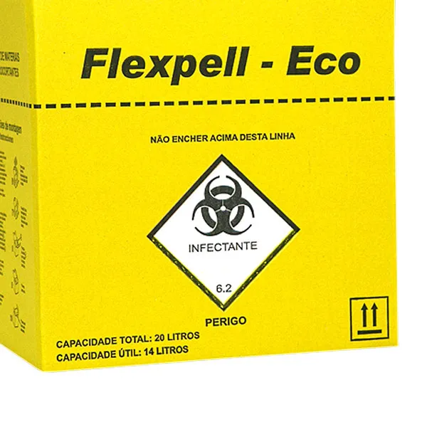 Caixa Coletora Eco 7l Para Material Perfurocortante - Flexpell