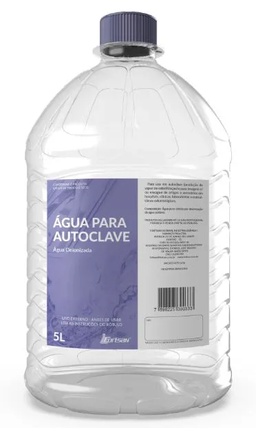 Agua Deionizada Para Autoclave 5l - Fortsan