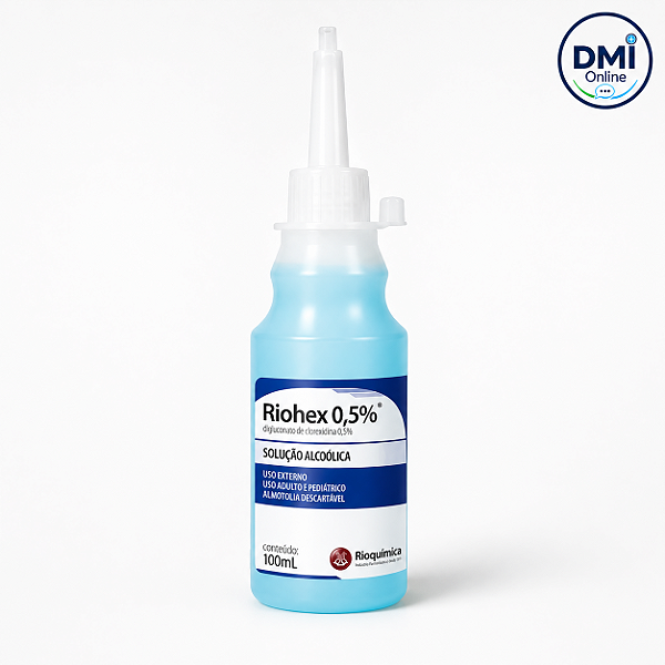 Solução Alcoólica Riohex 0,5% 100ml - Rioquímica