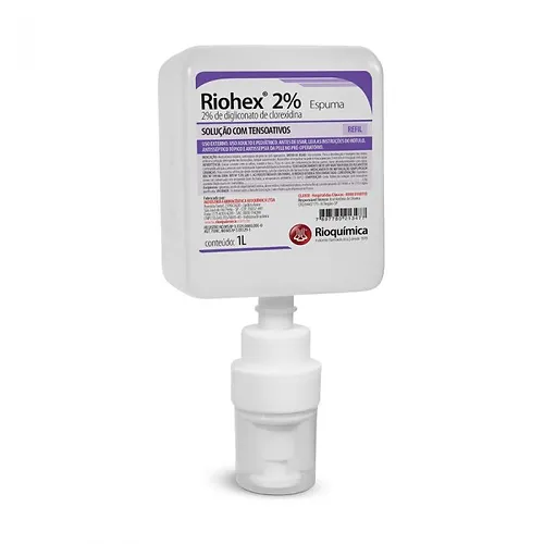 Riohex 2% Degermante 1000ml Refil Standard - Rioquimica
