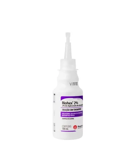 Riohex 2% Degermante 100ml Clorexidina Com Tensoativo - Rioquimica