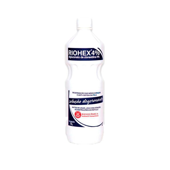 Antisséptico Degermante Clorexidina Riohex 4% Com 1 Litro - Rioquimica