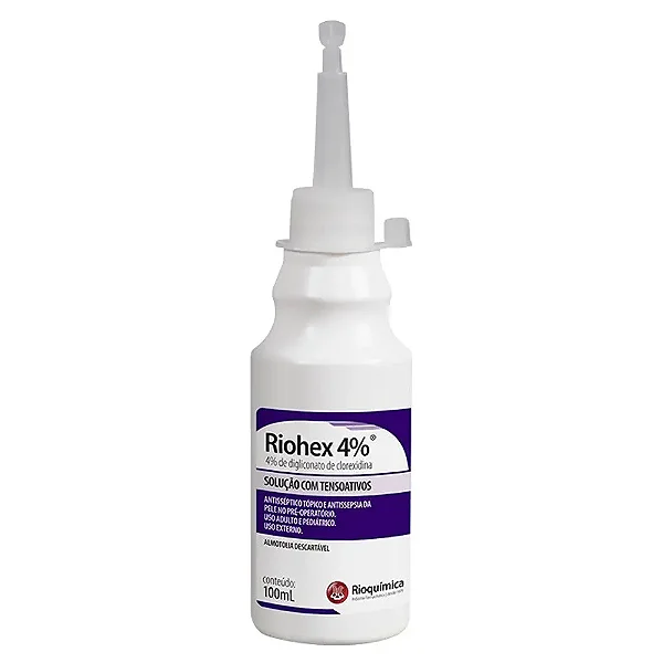Riohex 4% Clorexidina Com Tensoativo 100ml - Rioquimica