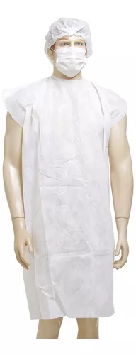 Avental Descartavel 40g Sem Manga Branco G 10 Unidades - Dmi Descartaveis