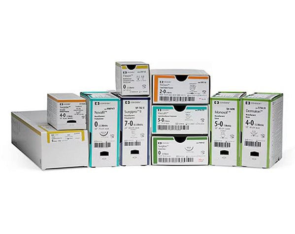 Fios Catarata 2 Agulhas Nylon 10-0 Preto Seda Preta Kd5510 - Covidien