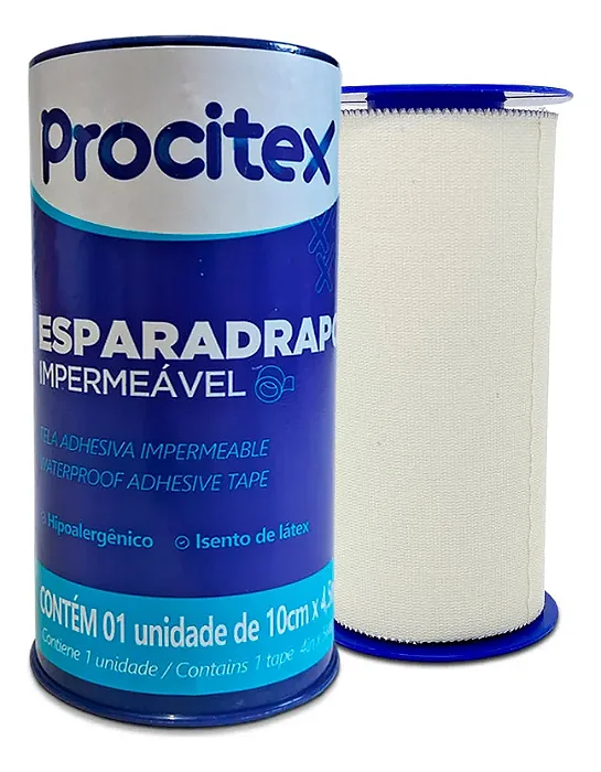 Esparadrapo 10 X 4,5m Impermeavel Branco - Procitex