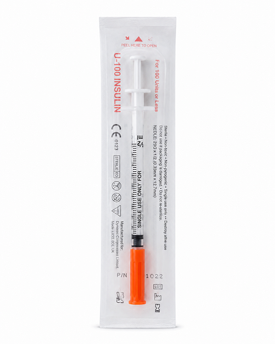 Seringa Insulina 0,5ml 5mm X 0,23mm 32g - Uniqmed