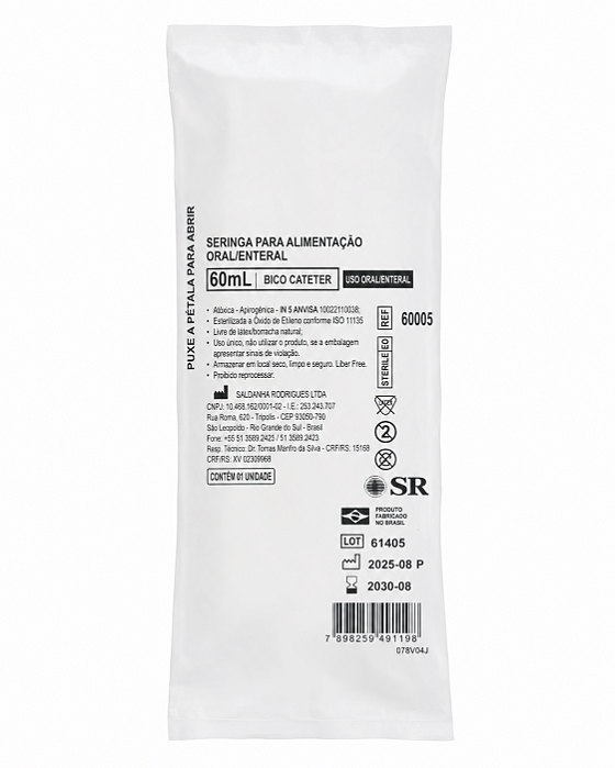 Seringa Descartável Sem Agulha A Unidade Bd (50ml-bico-cateter)
