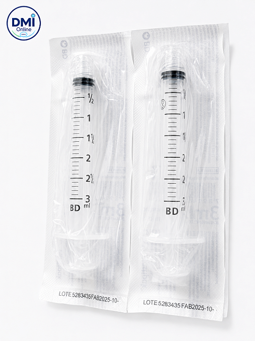 Seringa Descartável Sem Agulha 03ml Luer Lock - Bd