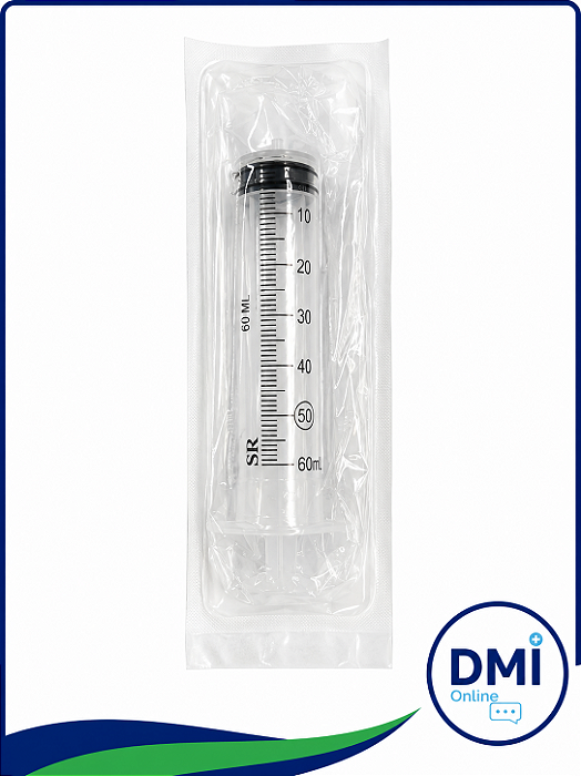 Seringa Descartavel 60ml Luer Slip Sem Agulha - Sr