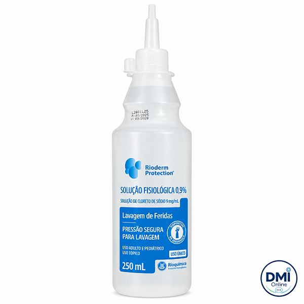 Rioderm Protection Solução Fisiológica 0,9% 250 mL - RIOQUÍMICA