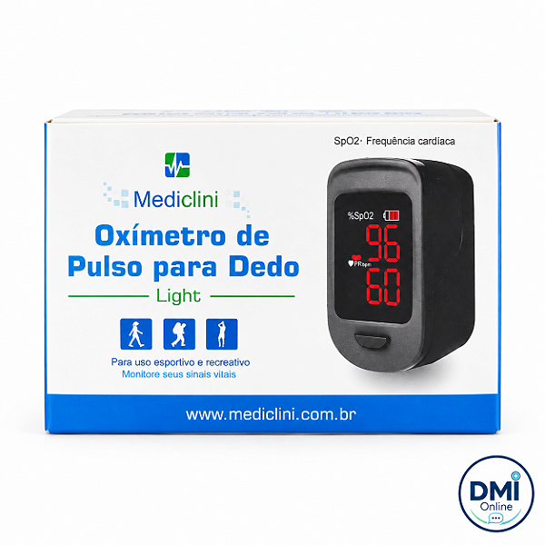 Oxímetro de Pulso para Dedo Mediclini Light FS10C - MEDICLINI