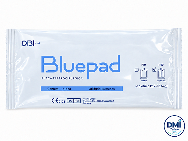 Placa Pediátrica Bipartida BluePad - DBI