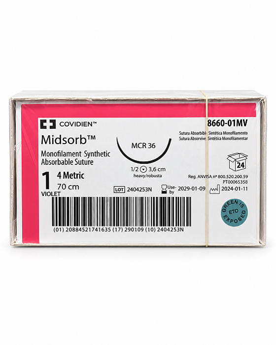 Midsorb Viol. 1 70cm - 3,6cm 1/2 Circulo Cx/24 Ref:866001mv