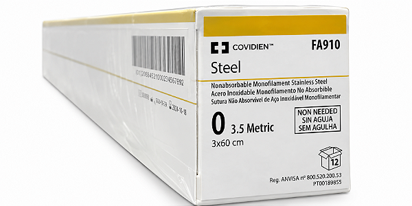 Steel Monofilamentar 0 3 x 60cm Ref. FA910 - COVIDIEN