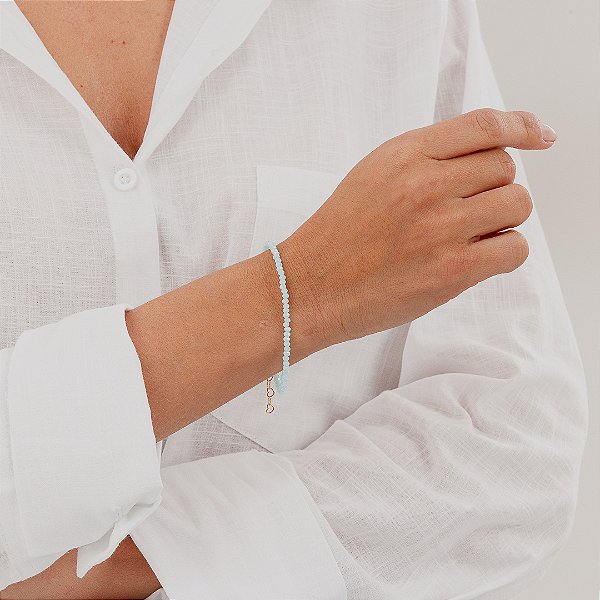 Pulseira Murano Celeste