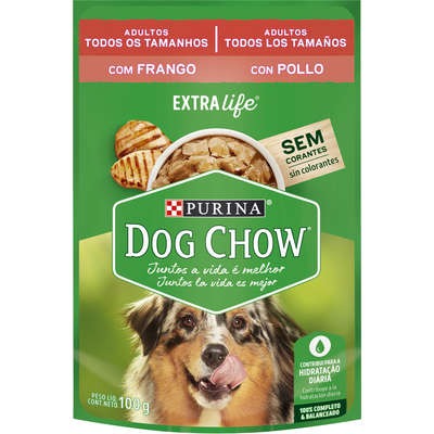 Dog Chow Sachê Adultos Todos Os Tamanhos Frango 100g