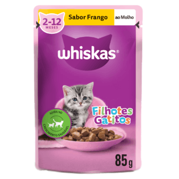 Whiskas Sachê Filhotes Sabor Frango Ao Molho 85g