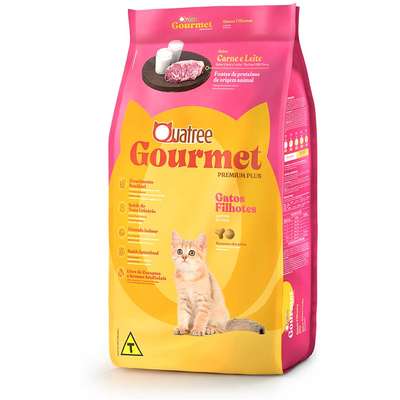 Quatree Gourmet Gatos  Filhotes Carne E Leite 1 Kg