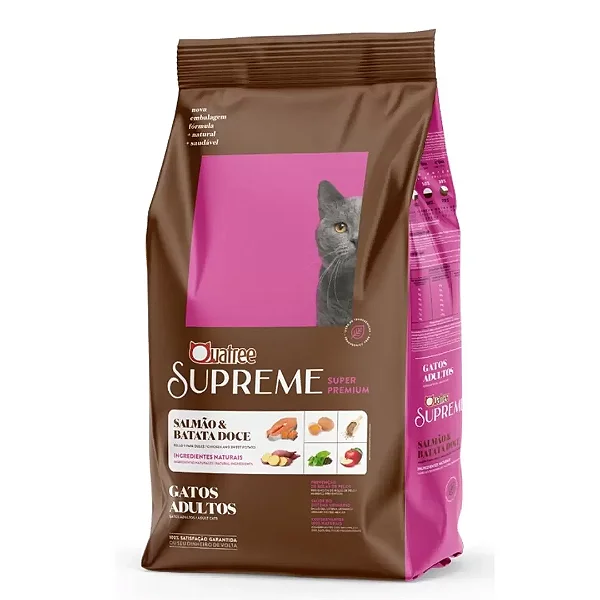 Quatree Supreme Gatos Adultos Salmão 1kg