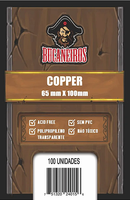 Sleeves Bucaneiros Copper (65x100)