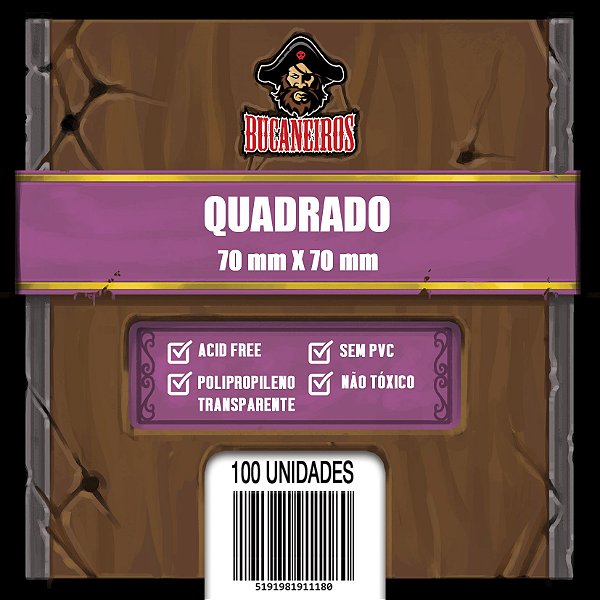 Sleeves Bucaneiros Quadrado (70x70)