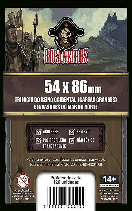 Sleeves Bucaneiro Customizado (54x86mm)