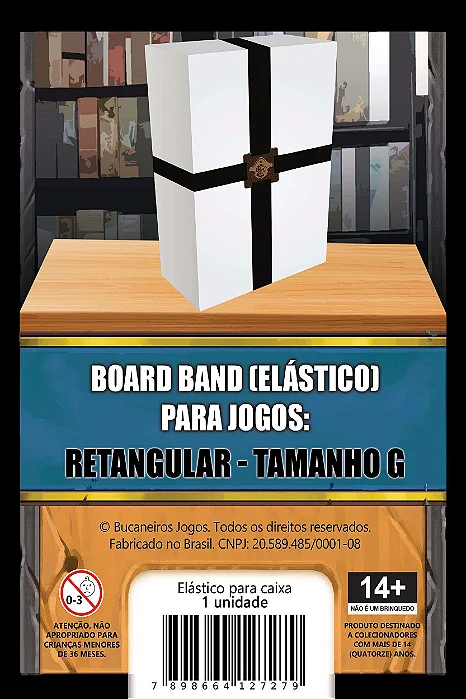 Board Band (Elástico) para Board Games (Tamanho G - Retangular)
