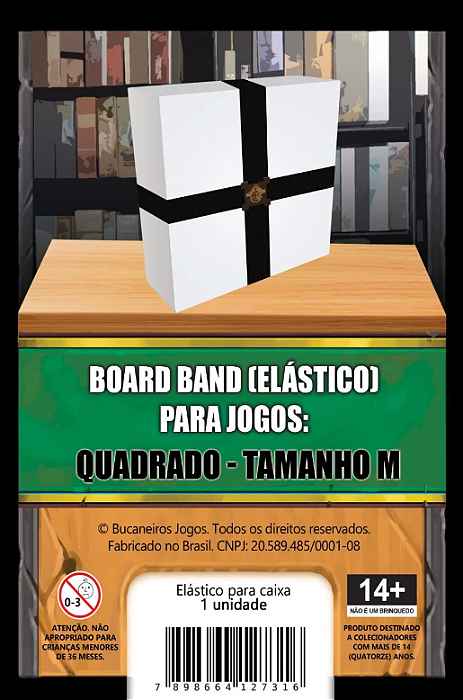 Board Band (Elástico) para Board Games (Tamanho M - Quadrado)