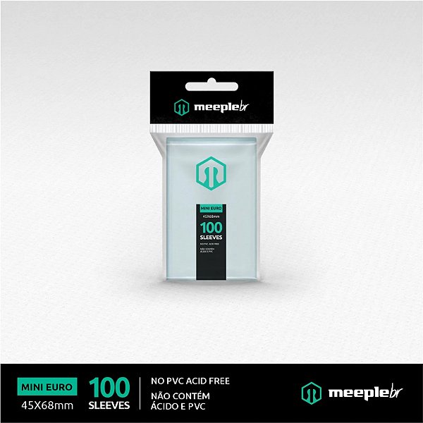 Sleeves MeepleBR - MINI EURO (45x68)