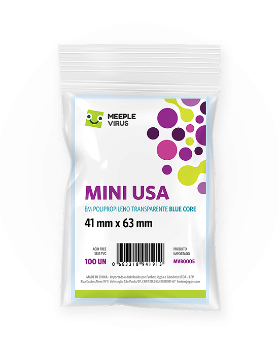 Sleeves Meeple Virus Mini USA (41x63)