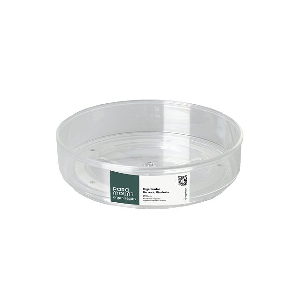 Organizador de Acrílico Giratório 18cm Paramount