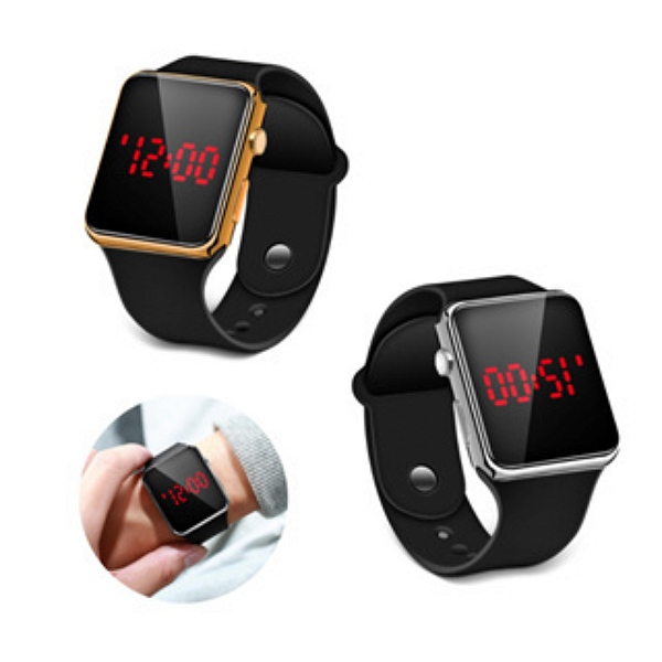 Relógio Masculino digital led Pulseira de Borracha