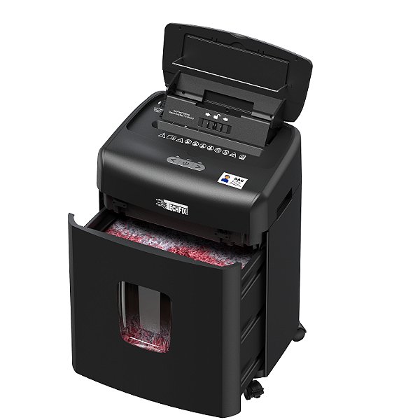 Fragmentadora de papel 110 folhas modo automático 10 folhas modo manual 23 litros AF-23110