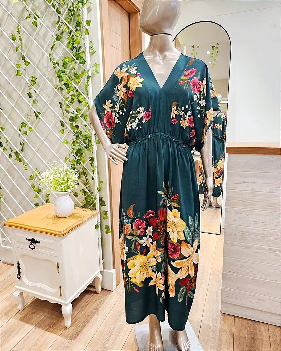 Vestido midi Floral
