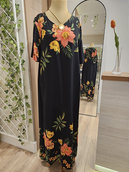 Vestido longo Floral