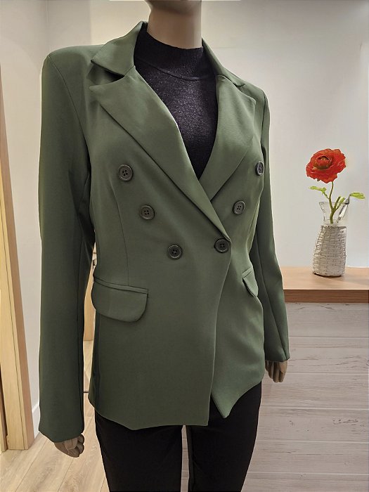 Blazer alfaiataria verde escuro ♡